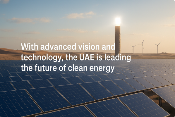Con visión avanzada y tecnología, los Emiratos Árabes Unidos lideran el futuro de la energía limpia